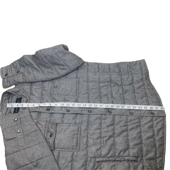 Zara Men's Black Quilted Button Zip Jacket Extra Large (XL) - Picture 8 of 8